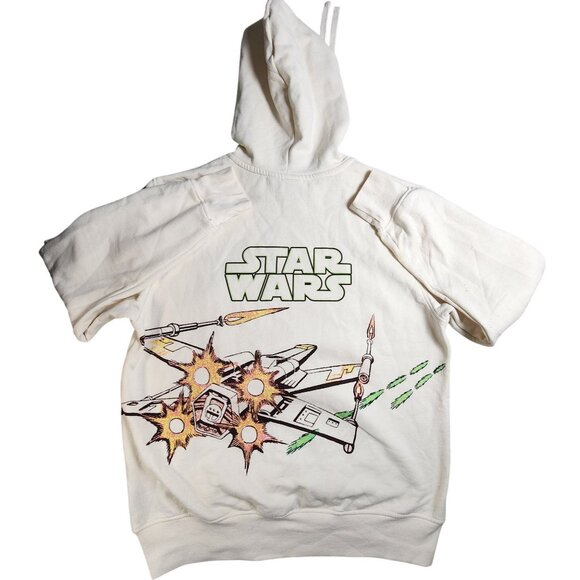 Star Wars Hoodie LG Featuring Millennium Falcon & TIE Fighter Design - Picture 2 of 13